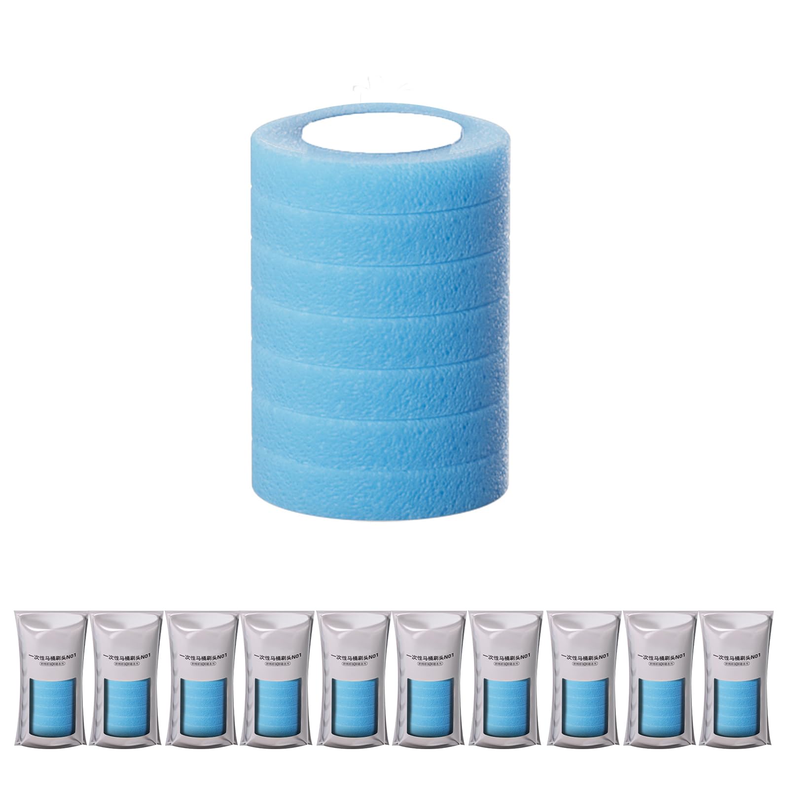 Set di scopino elettrico usa e getta con testa regolabile a 3 velocità, ideale per WC seduti o accovacciati, strumento igienico senza sforzo, design facile da pulire