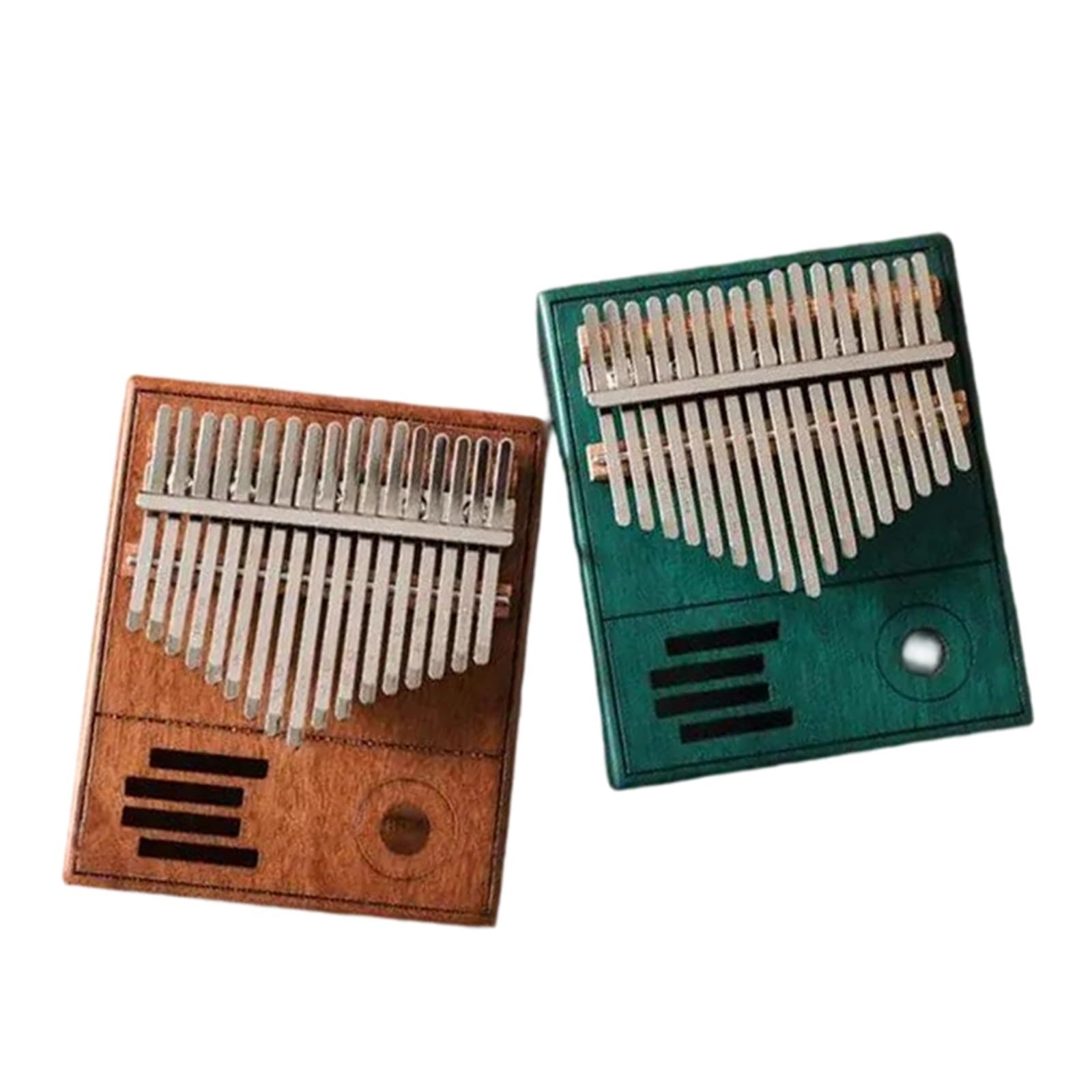 Kalimba Vintage De 17 Teclas Cuerpo De Acacia De Caoba De Madera Maciza Instrumentos Musicales Kalimba(Coffee)