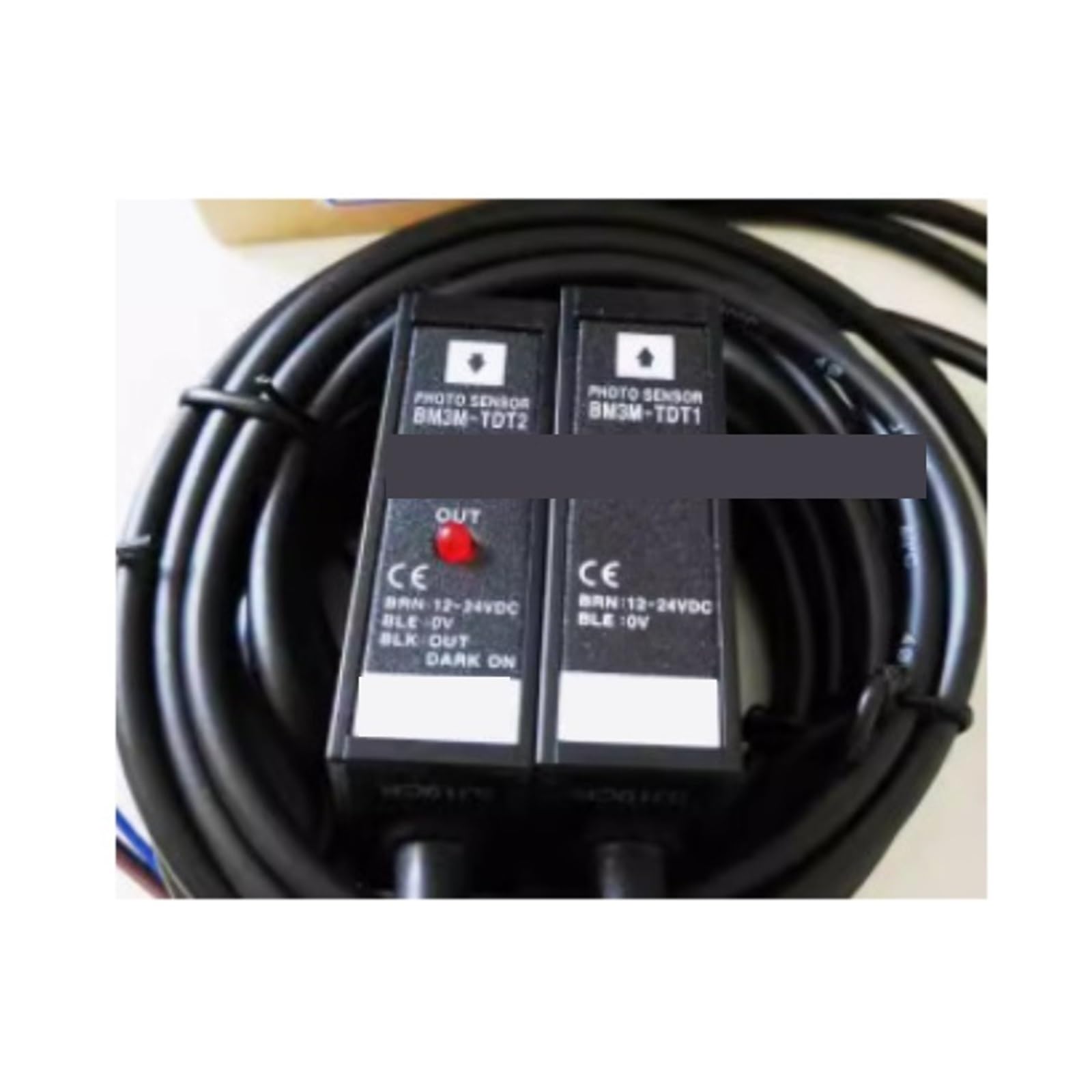 CCCAZ1 Through Beam Photoelectric Switch Sensor Dark On NPN Output 12-24 VDC BM3M-TDT1 BM3M-TDT2