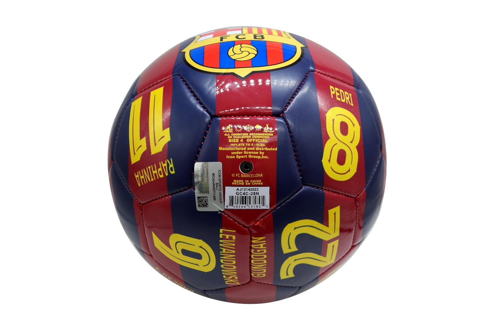Amazon | FC Barcelona Authentic Official Licensedサッカーボール