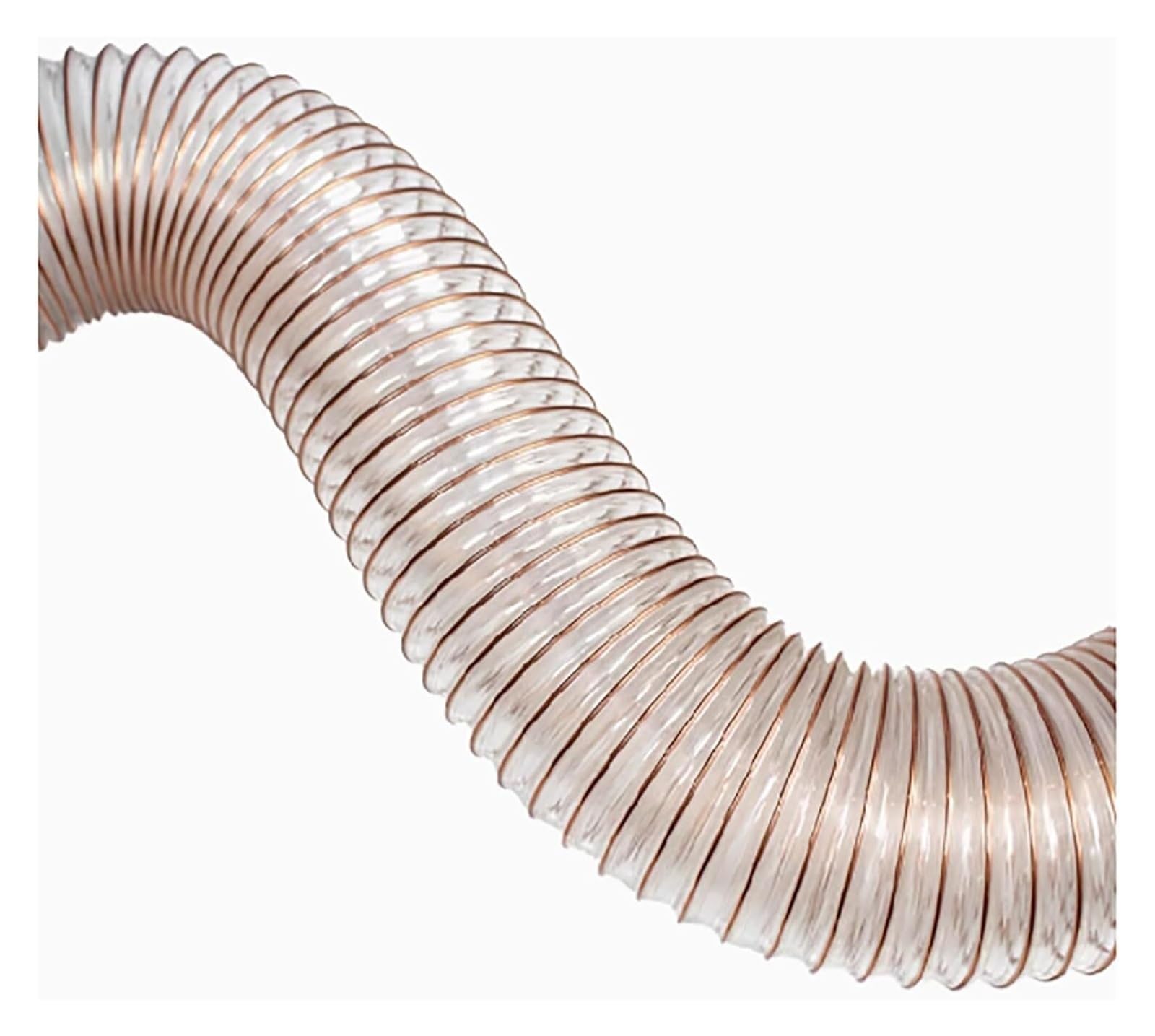 Tubo flessibile di raccolta della polvere in PU, diametro interno 110 mm, lunghezza 1 m, tubo flessibile trasparente for aspiratore di polvere industriale(2mm)
