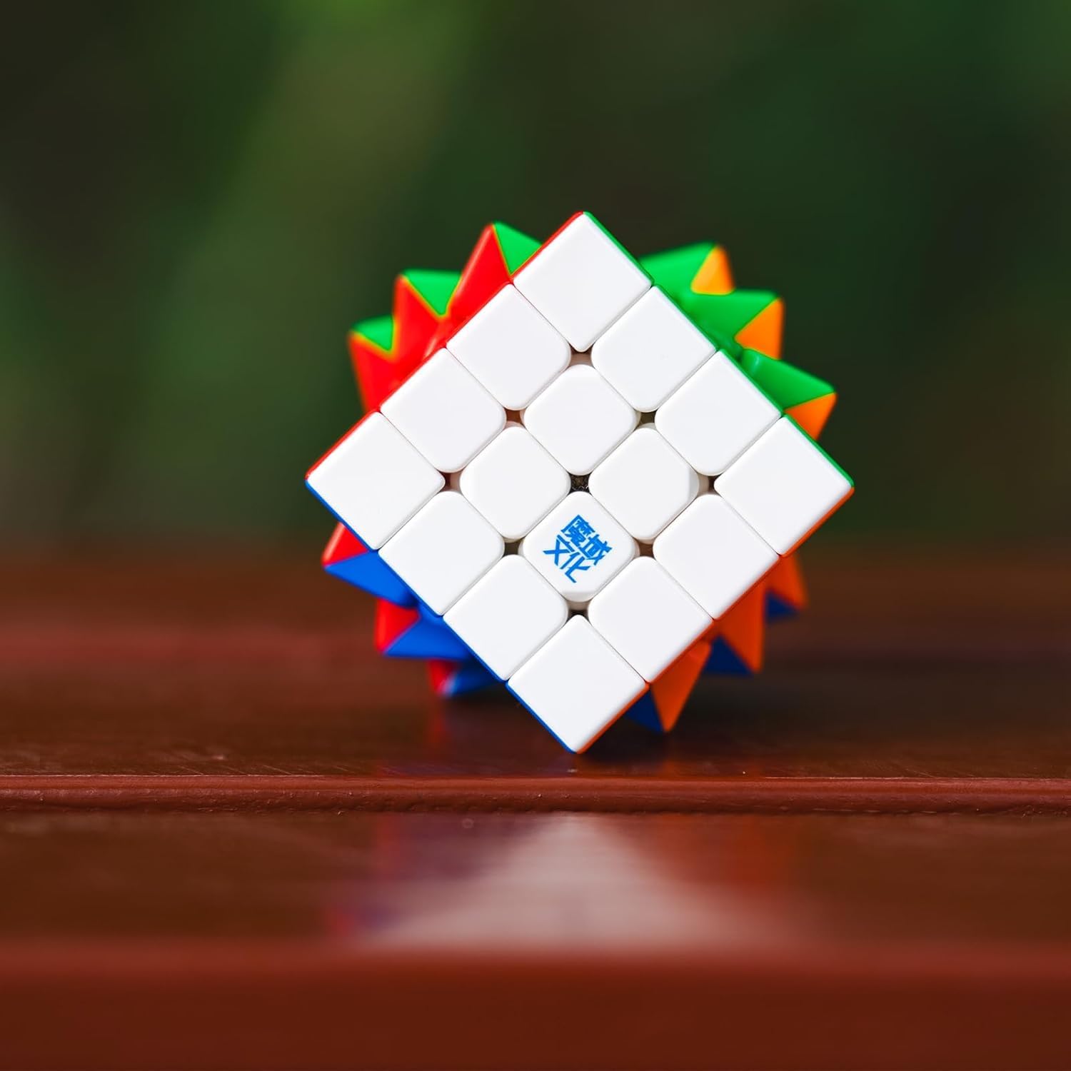 Moyu Aosu V7 Single Track Magnetic Speed Cube 4x4 Stickerless,Puzzle Cube 4x4x4, Anti-Stick Design Adjustable Elasticity,96 Magnets
