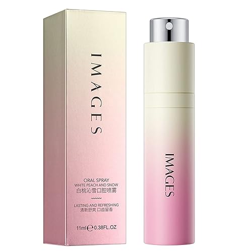 Ambientador bucal en aerosol para el cuidado bucal combate el mal aliento con extracto de menta de 0.3 fl oz, pequeño ambientador portátil para