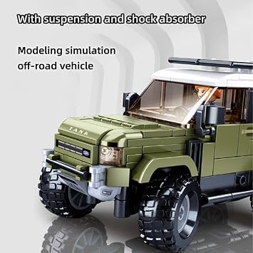 DelightCube Technic Lan rover ORV Defender Model Car Construction Set,317 PCS Racing Car Building Blocks Kit,Vehicle Construction STEM Toys Gifts for Adults