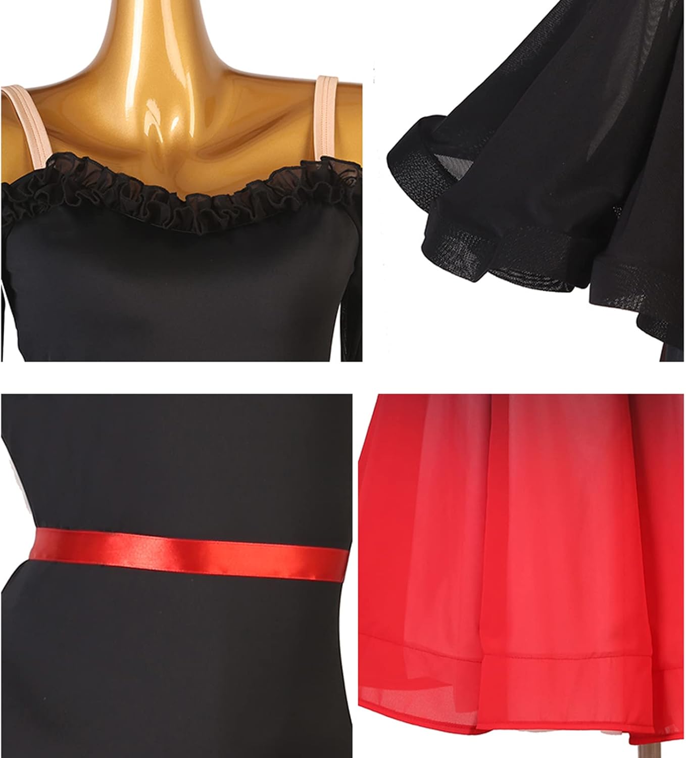 Strapless Modern Waltz Competition Dress Ballroom Dance Dresses Women's Gradient Tango Performance Costumes