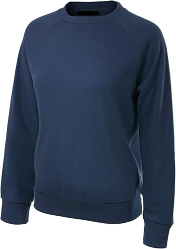 Miniatura 7 de MixMatchy Sudadera de forro polar con cuello redondo suave y cómoda para mujer