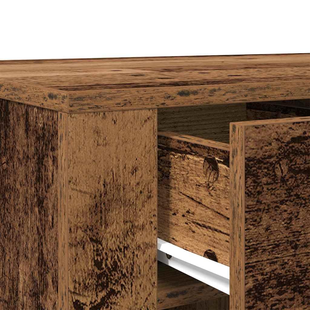 vidaXL Bureau Vieux Bois 100x49x75 cm Bois d'ingénierie, Bureau d'ordinateur, Bureau d’écriture, mobilier de Bureau à Domicile, Bureau d'étude