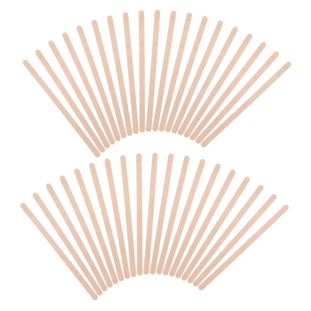 HOLIDYOYO 500pcs Coffee Stirrer Coffee Stir Sticks Coffee Latte Cappuccino Mixing Sticks Stirring Sticks Coffee Mixer Tamper Cocktail Sticks Drink Stirrer Stir Sticks for Beverage Beige Wood