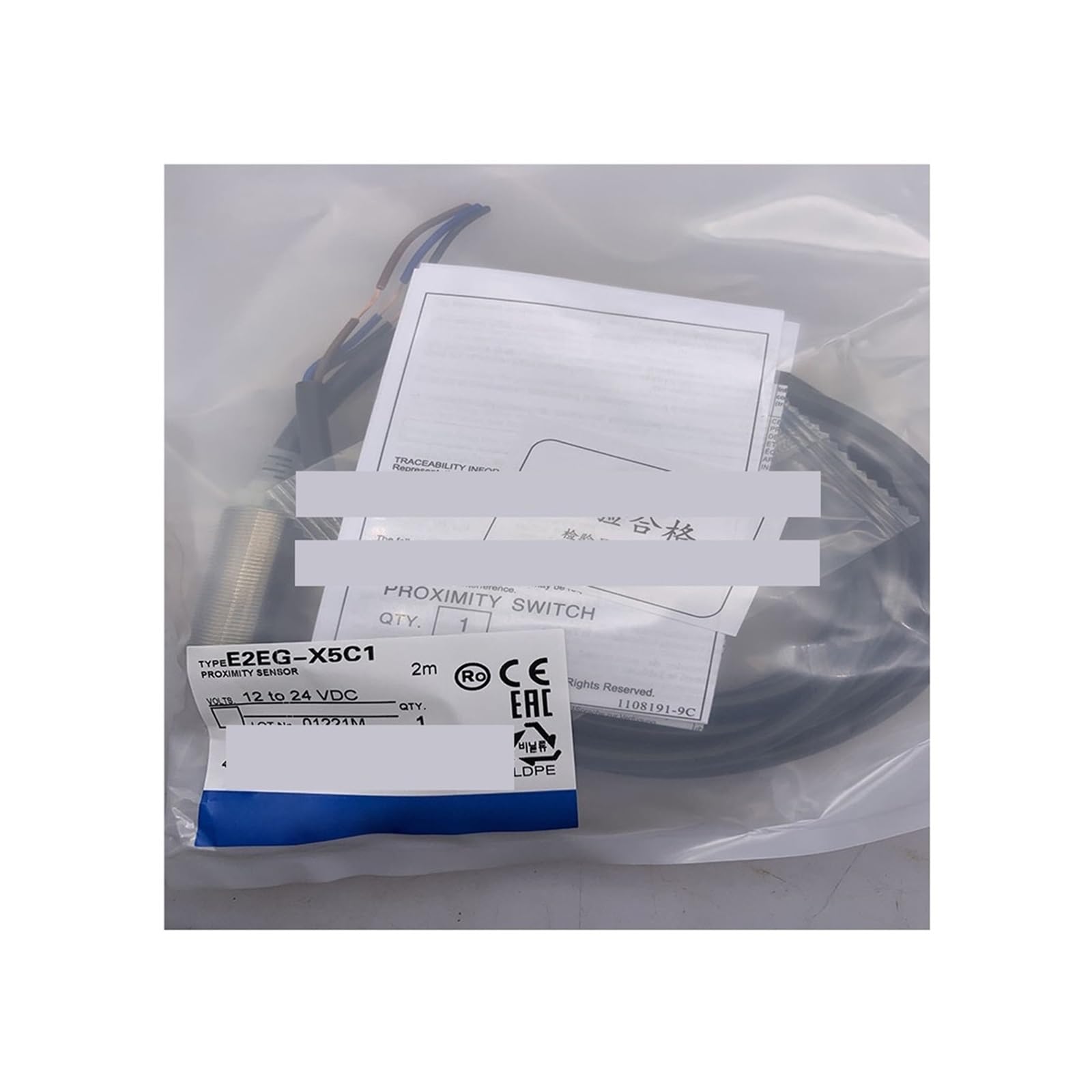 Capteur E2EG-X5B1 étanche pour milieu humide et usinage métal