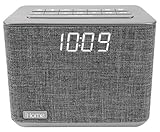 iHome iBT232 Bluetooth Dual Alarm FM Clock Radio with Speakerphone and USB Charging