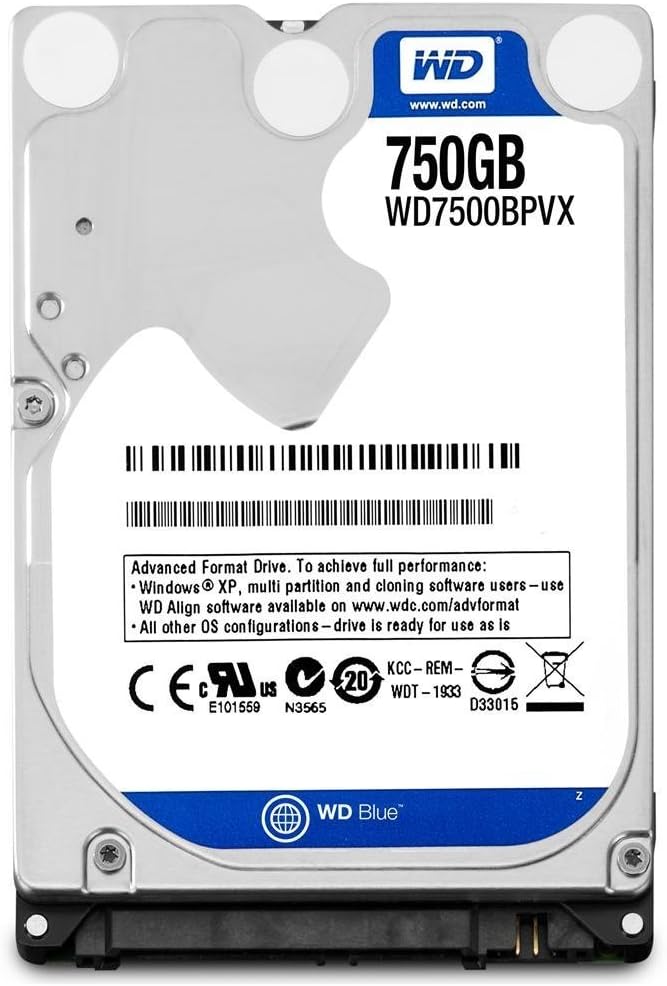 WD 750 GB Mobile Hard Drive - Blue
