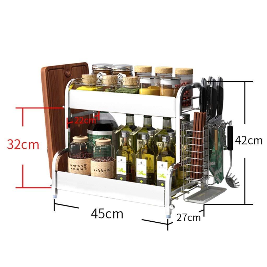 Amazon｜スパイスラック、キッチンカウンター用収納ラック、食器棚