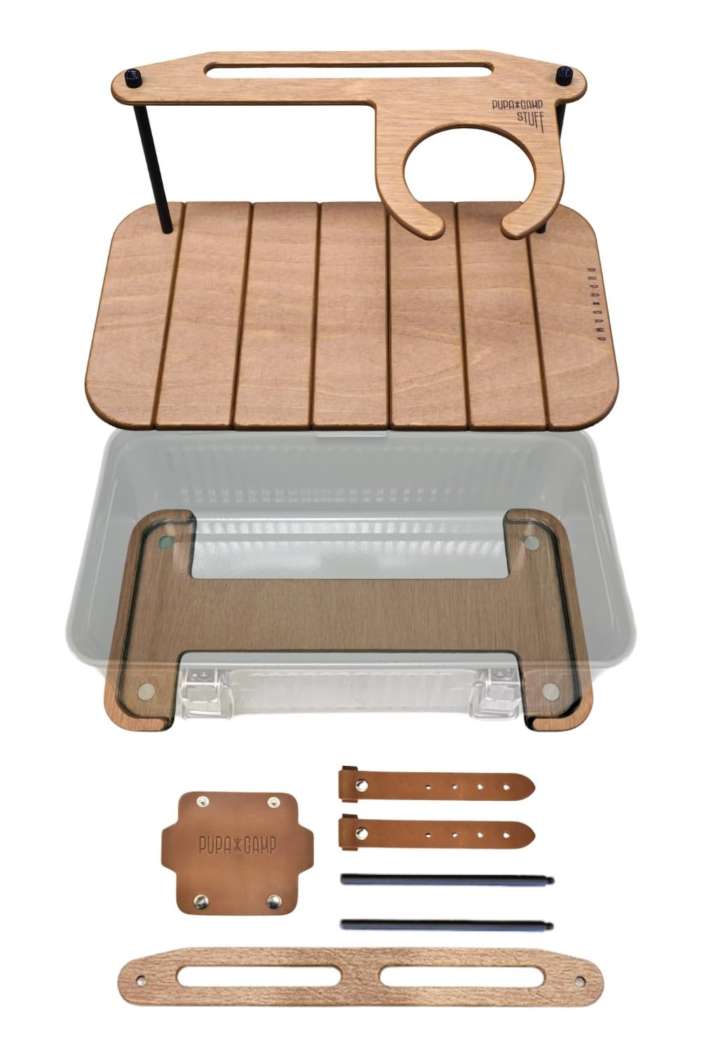 Wooden Table Compatible with Stanley Lunch Box 10qt (9.5L) (V2 Dripper Kit)