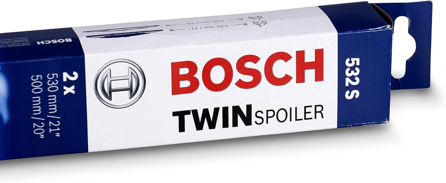 BOSCH 3397118404 Twin Spoiler OE Replacement Wiper Blades - Driver and Passenger Side - Set of 2 Blades (21' & 20')