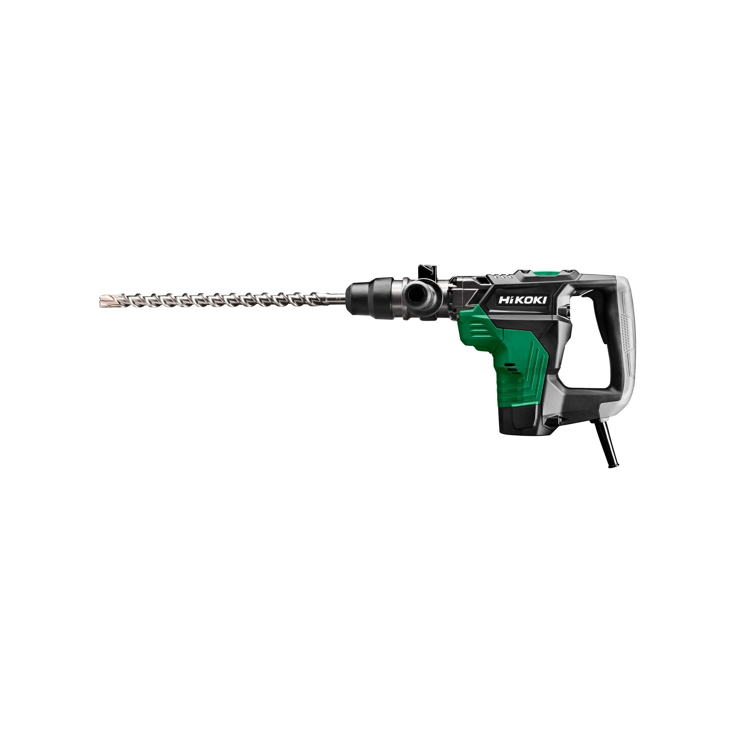 HiKOKI Bohr- und Meißelhammer SDS-Max - 1100 W, 7,1 J Schlagenergie, 40 mm Bohrdurchmesser, 2800/min Schlagrate - Vibrationsarm, ergonomischer Griff - Inkl. Koffer - Betonbohren und Abbrucharbeiten
