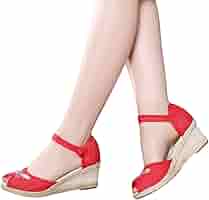 Sandali Con Fibbia Per Donna - Plateau Rotondi E Pizzo, Estivi E Traspiranti - Foto 7