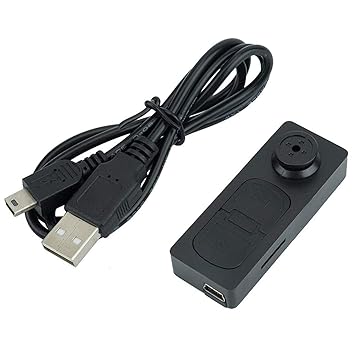 CROKROZ Portable Button Spy Wired Camera Mini HD Audio and Video Recorder 720p Hidden Secret Cam in Button Shape DVR Small Portable Updated Version | Without WiFi Security Camera | Spy Gadget