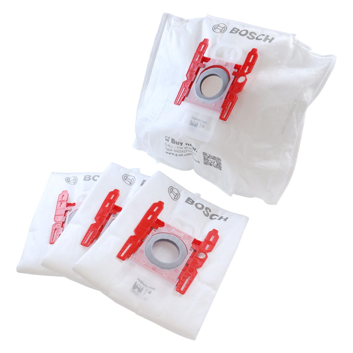 Bosch BBZ41FGALL Sacs Aspirateurs 5 L Blanc