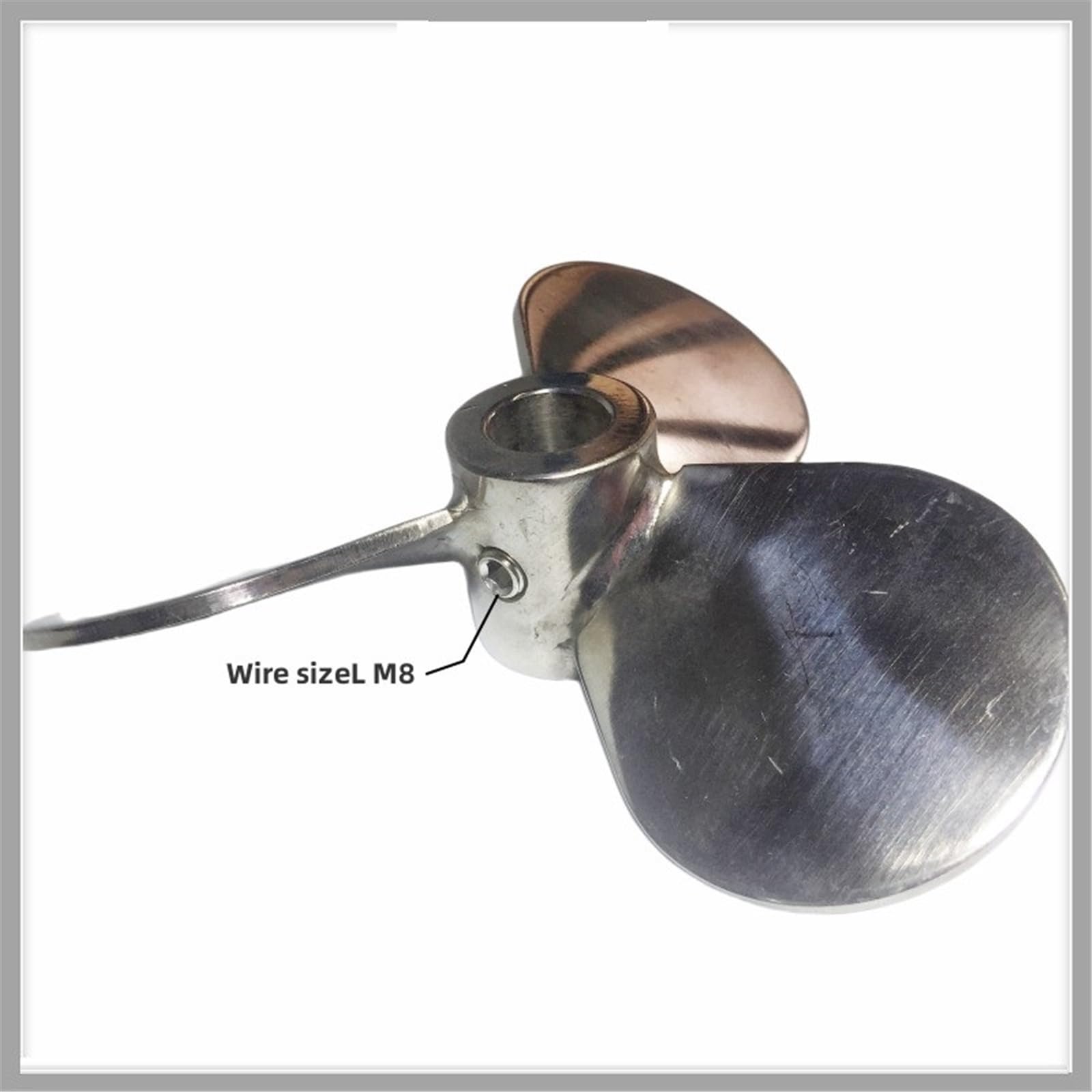 Mieszadło łopatkowe ze stali nierdzewnej, mieszadło laboratoryjne, łopatka mieszająca, trzy łopatki, średnica otworu wewnętrznego 150 mm, otwór 12