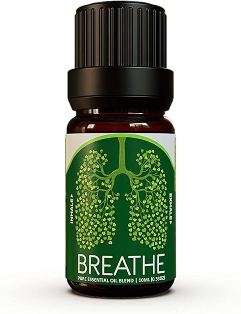 Ecodrop Decongesting Essential Oil Blend - 10ml Bottle | Pure Therapeutic Grade Eucalyptus, Peppermint & Laurel Bay Leaf Oils for Easy Breathing | Aromatherapy Diffuser Oil Aids Respiratory Health