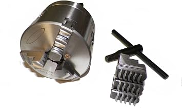 3" 3 Jaw Precision Self Centering Lathe Chuck MT3 Shank Tang End Non-Rotating