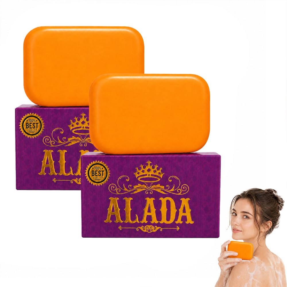 Aladasoap, Savon Aux Plantes Naturelles, Savon Éclaircissant À La Carambole, Soin Visage Et Corps Anti-Imperfections, 160g