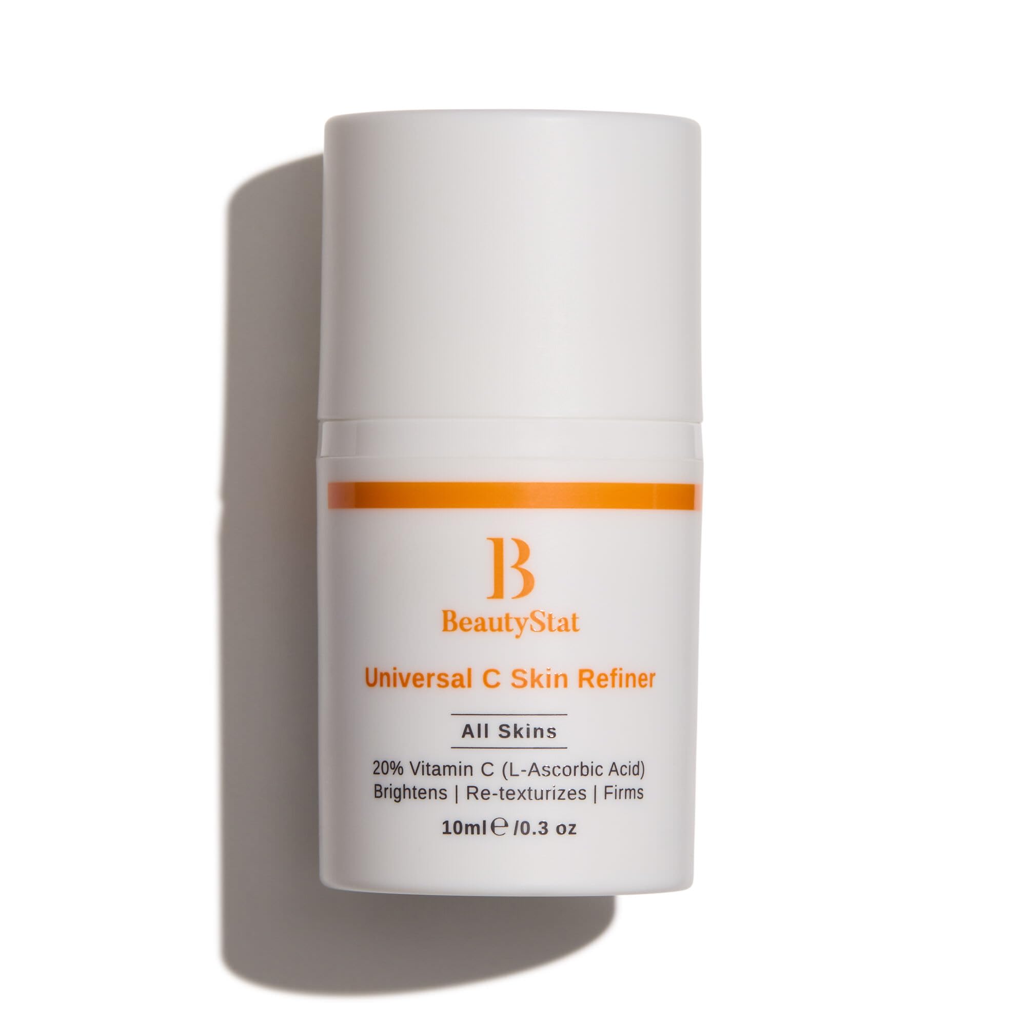 BeautyStat Universal C Skin Refiner - Vitamin C Serum for Face, 20% Pure L-Ascorbic Acid - Created by a 20+ Year Skincare Cosmetic Chemist - Travel Size (.30 oz / 10 ml)