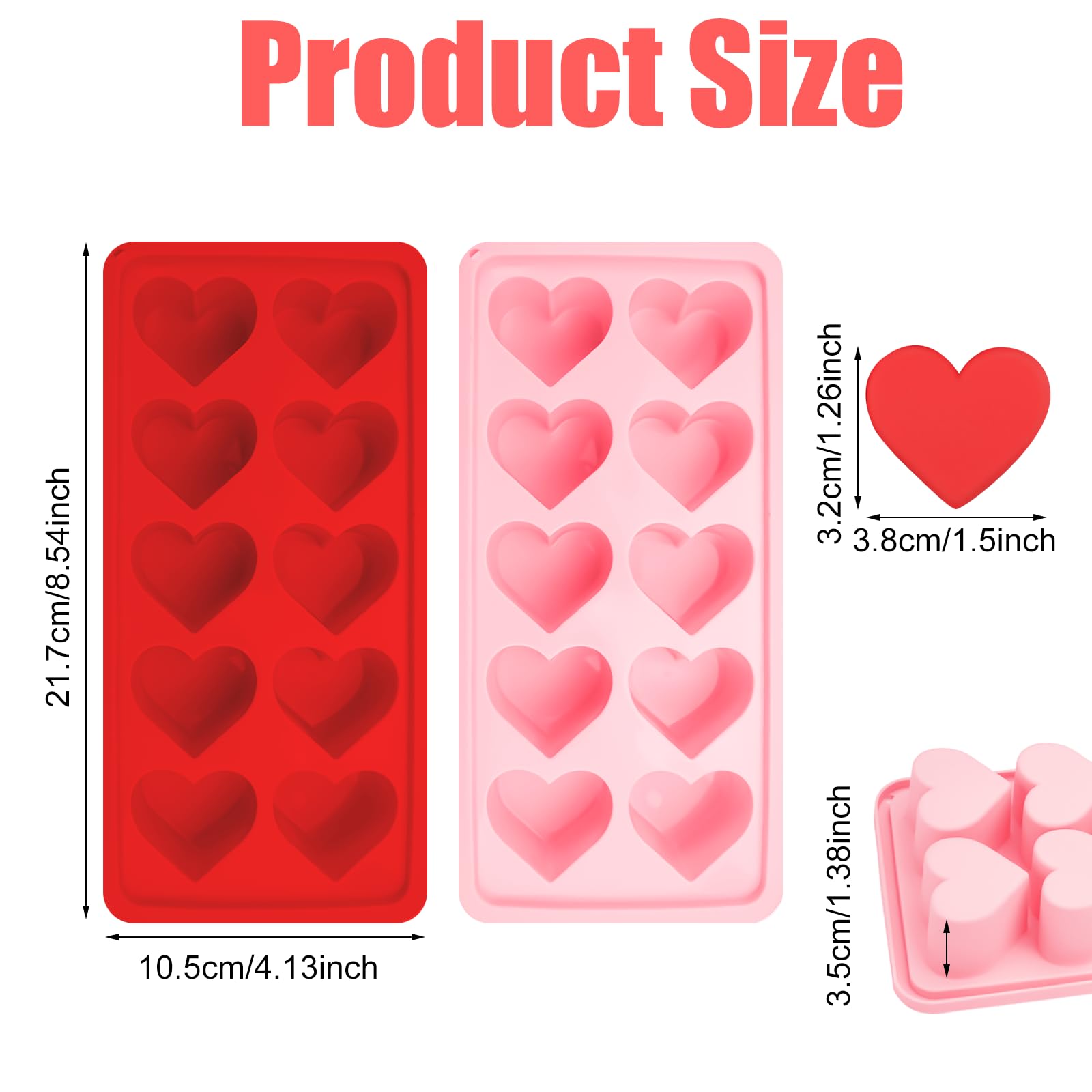 Acquista Stampo per ghiaccio in silicone a forma di cuore di luna con coperchio, fai da te, con stelle 3D, per succhi, bevande, whisky e cocktail. in Italia a partire da 4.06