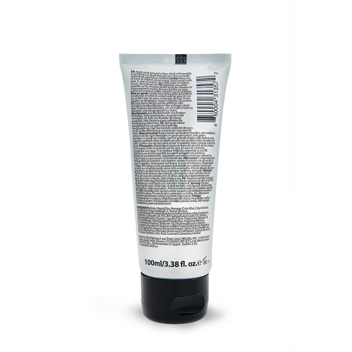 Reuzel Matte Styling Paste - Medium, Pliable Hold - Adds Thickness, Fullness, And Texture To The Hair - Contains Moisturizing Oils - Easy To Use - No Shine - Water-Soluble For Easy Rinsing - 3.38 Oz