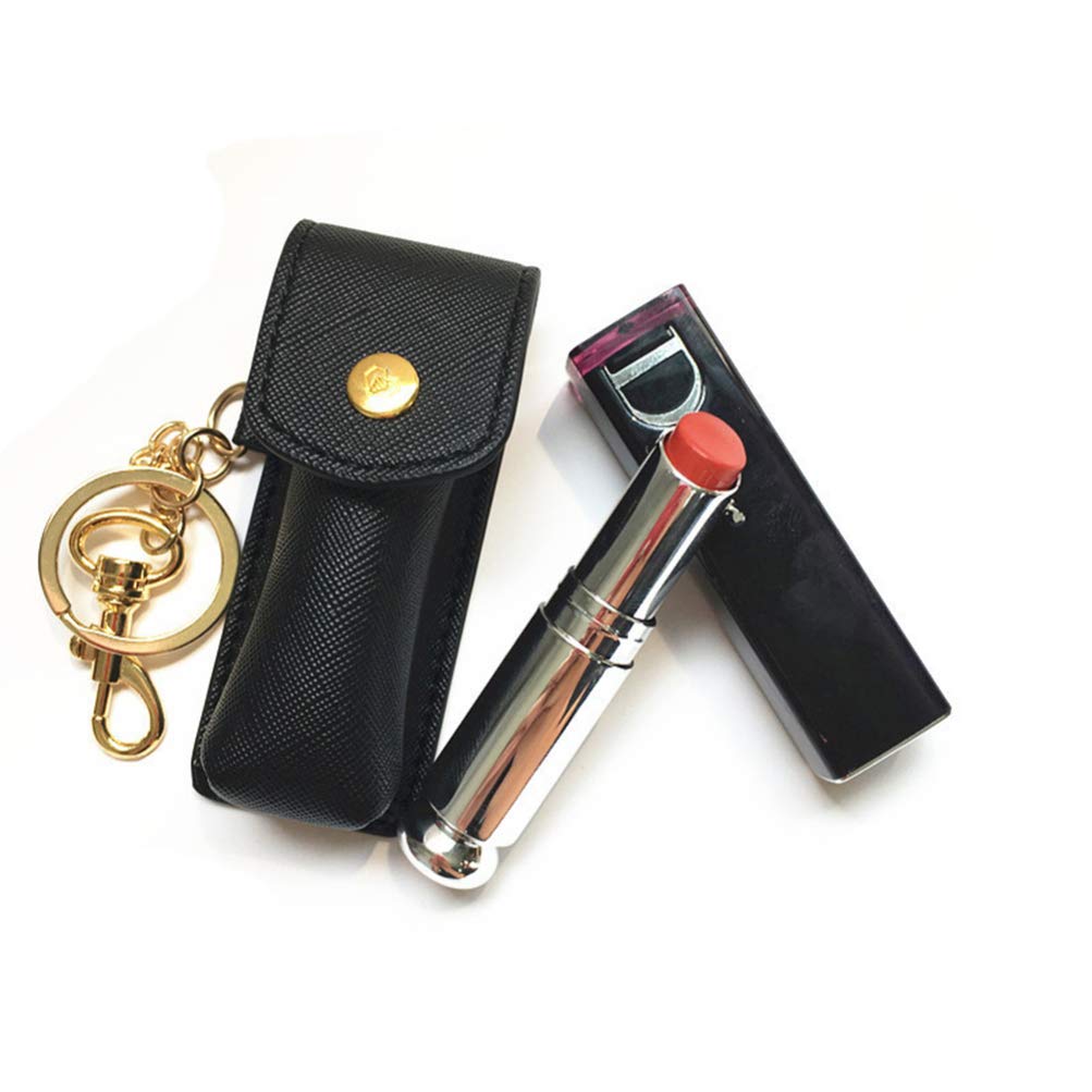 Chapstick-Schlüsselanhänger Aus Leder – Praktisches Lippenpflege-Etui Mit Karabiner, Geschenk Für Frauen