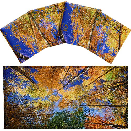 Image of Hortsun 4 Pack 4 x 2 Feet Fluorescent Light Covers, Magnetic Light Filters for Classroom Ceiling, Decorative Lights Shade for Office Home Hospital(Tree)