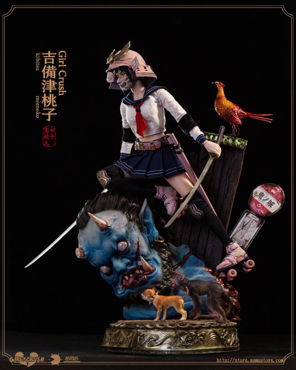 Asmus Toys 1/6 爆裂ガール 第2弾 吉備津桃子 桃太郎 特製台座付 Amazon.co.jp: Asmus Toys 16 爆裂ガール 第2弾 吉備津桃子