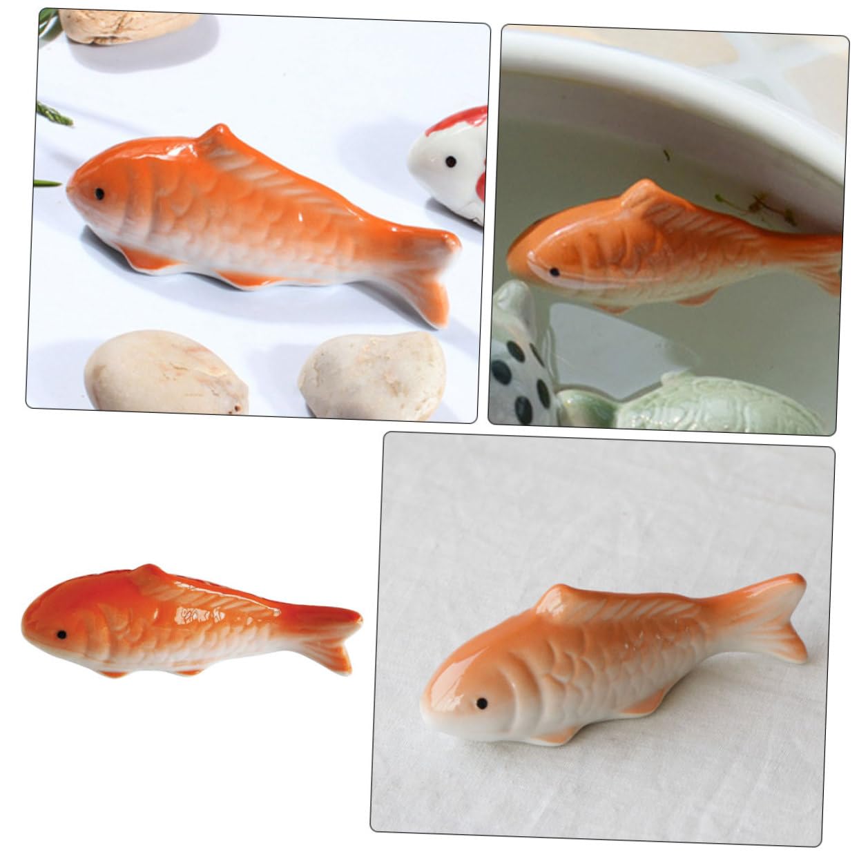ABOOFAN Lot De 5 Décorations Daquarium sous-Marines Adorables Figurines De Poisson 2 Pièces X 5