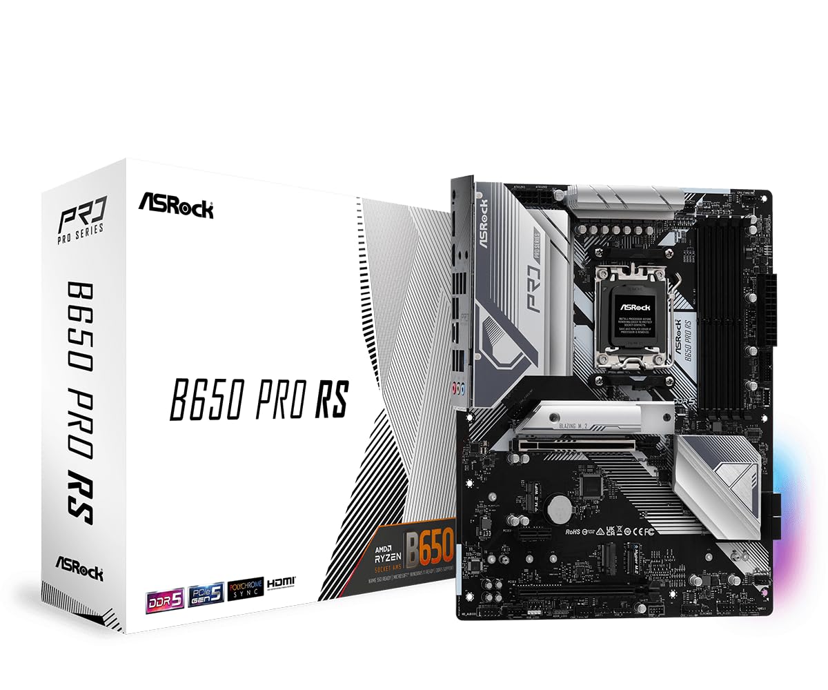 ASRock Placa mãe de processadores B650 PRO RS AMD Ryzen série 7000