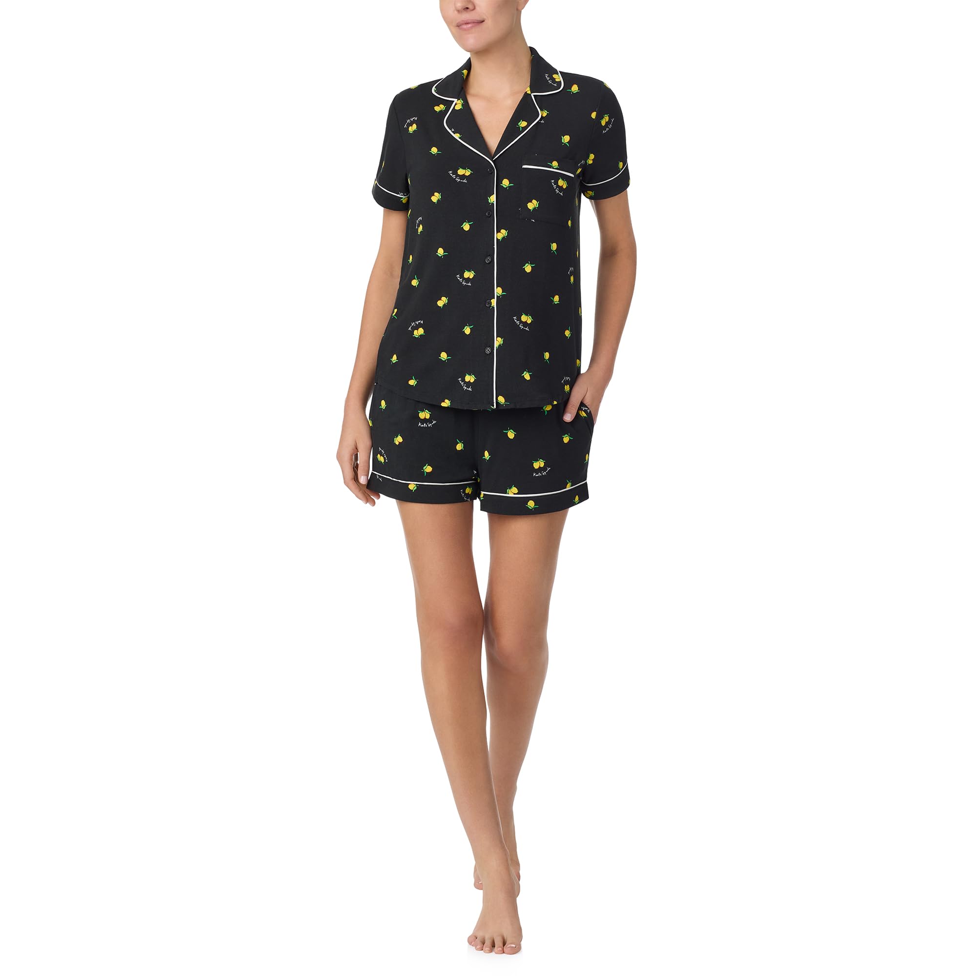 kate spade new york Short Sleeve Boxer PJ Set
