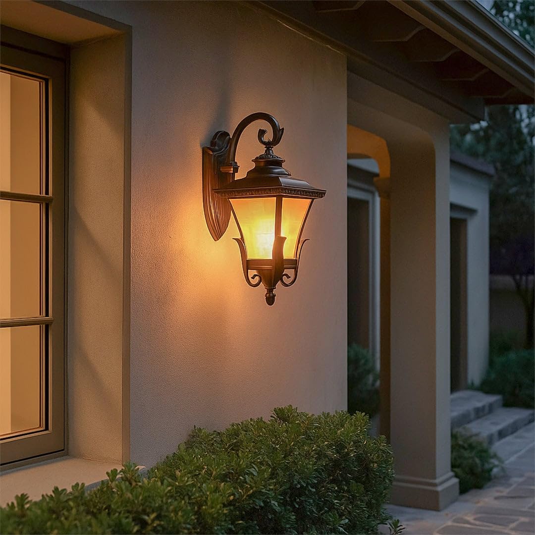 Whispering Homes Orion Outdoor Wall Light - Brown-image-16