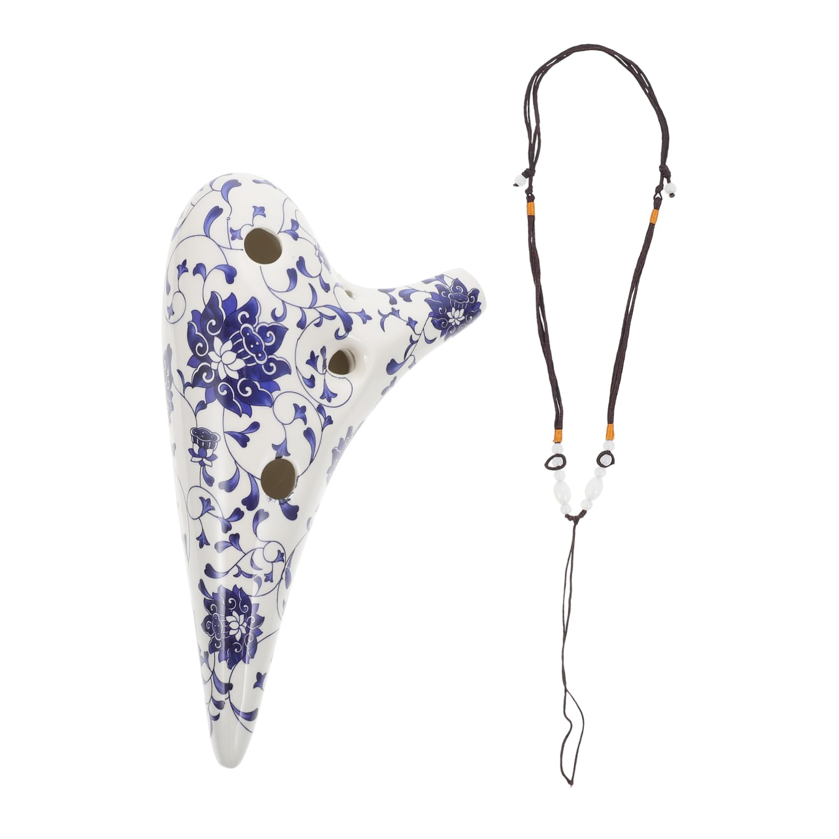 SUPVOX Flauta De Porcelana Pintada Mano Ocarina Para Principiantes Instrumento De Viento Para Tocar Casa Ocarina De Modelado De Bayas