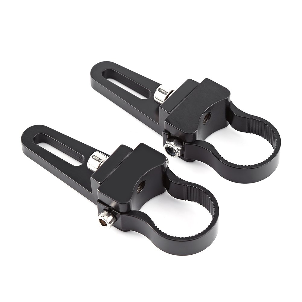 SCUARI 2PCS Light Bar Mounts - Adjustable Brackets For 0.75", 1", 1.25" Roll Bars, Aluminum Alloy, For Cars, Trucks, Motorcycles (Fog Light/Driving Light Mount) 1 thumbnail image