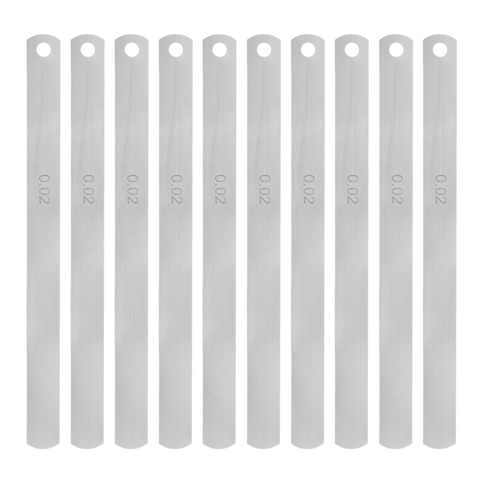 HARFINGTON 10pcs Mn Steel Feeler Gauge 0.02mm Thickness 150mm Length Metric Filler Thickness Gage Gap Measuring Tool Single Blade-image-7