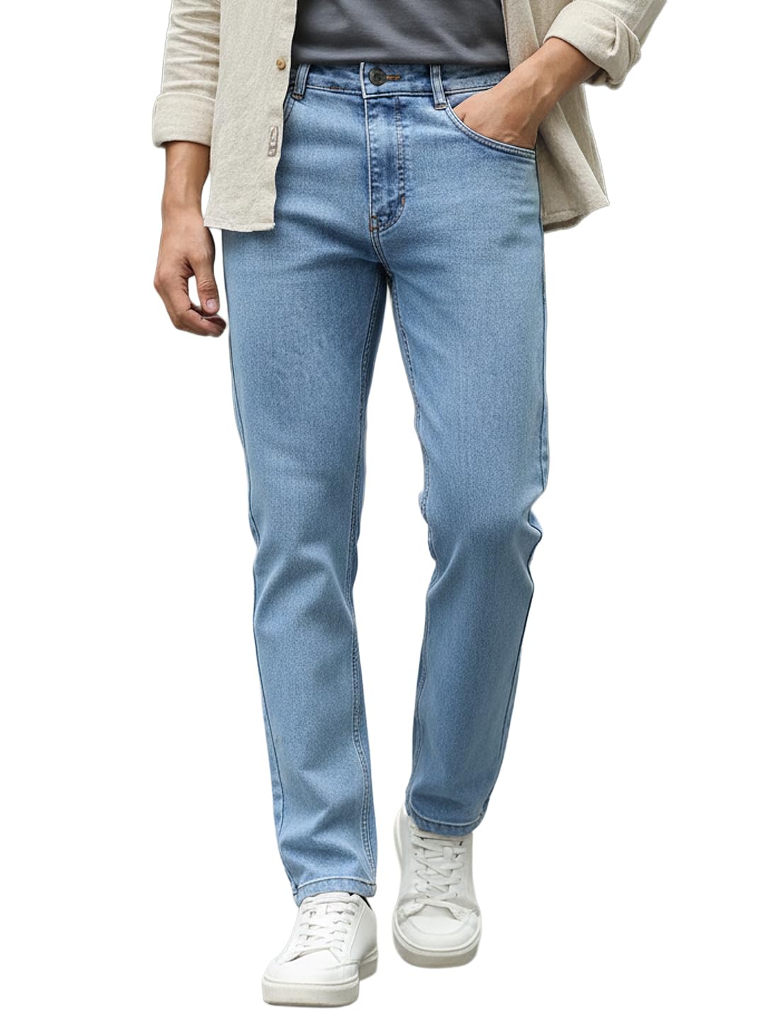 urbano fashion Men's Slim Fit Washed Denim Jeans Stretchable-picture-22