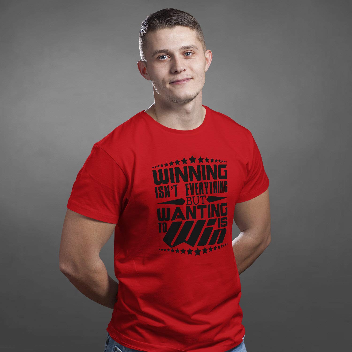 Winning Camiseta Unisex con Frase Personalizada, inspiradora para Hombres, Camiseta motivadora Positiva con Lema de motivación Verde Verde XXL