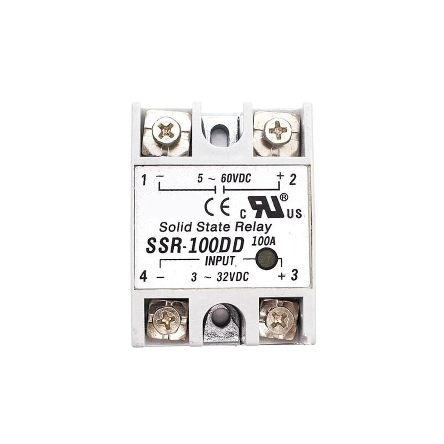 Solid State Relay 12v 24v SSR-60DD SSR-80DD SSR-100DD 60A 80A 100A 3-32V to 5-60V SSR 60DD 80DD 100DD Rele Power Supply(100DD)