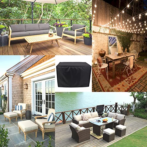Housse imperméable meubles de terrasse 130x75x71 protection pluie neige