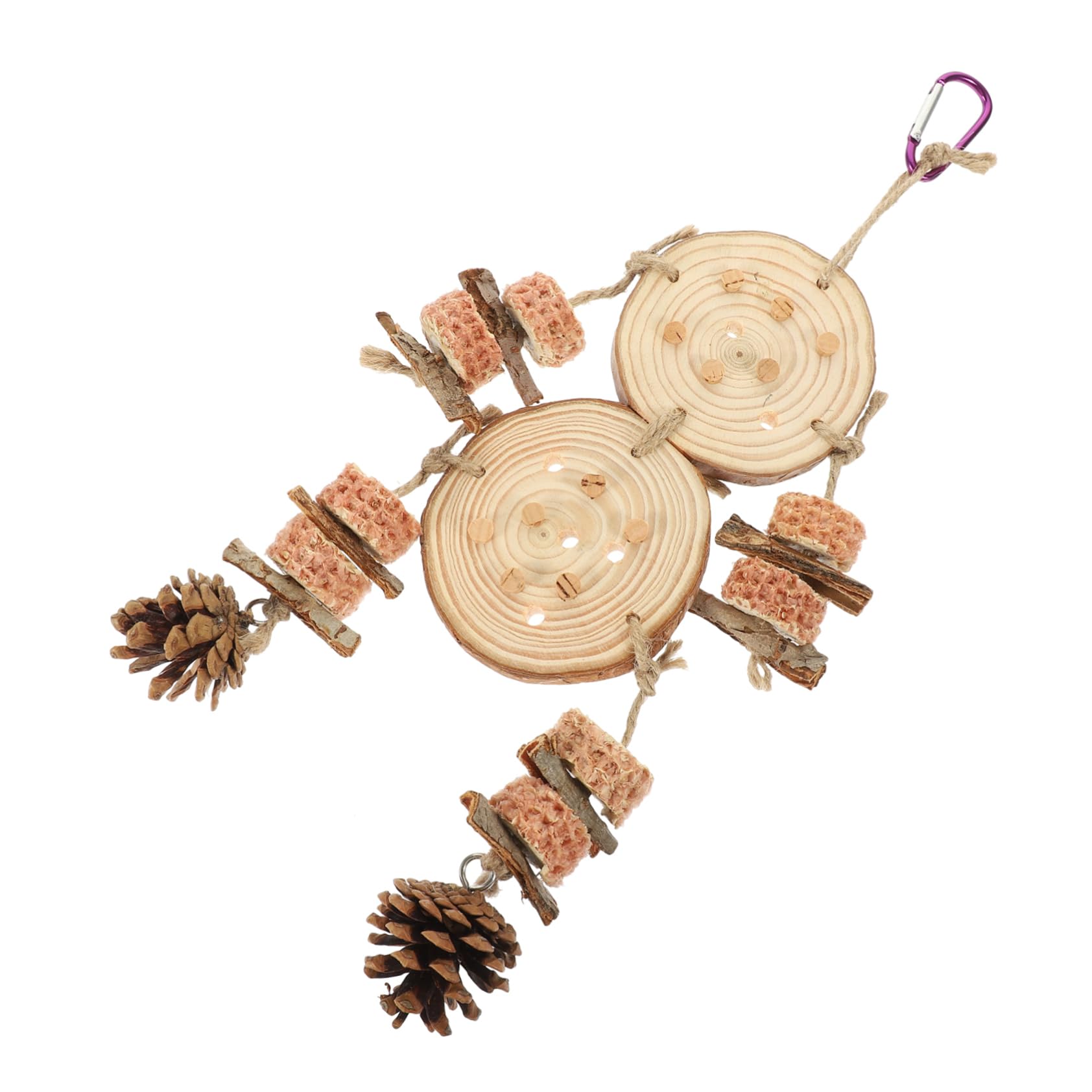 Kisangel 5 Pièces Perroquet Broie Le Bec Et Mâche des Jouets Jouet pour Animaux De Compagnie De Perruche De Balançoire D'Oiseau s De Calopsitte d'oiseaux Perroquet