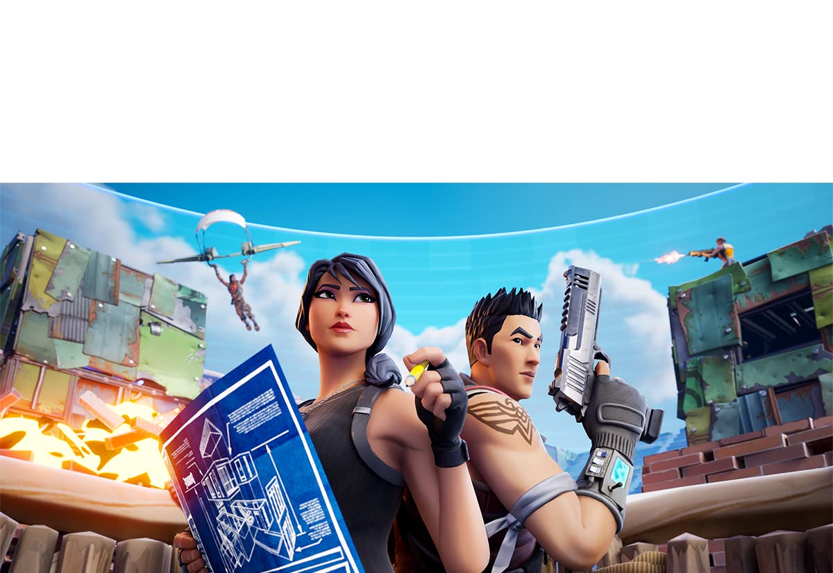Xbox Series S Consola de Videojuegos, Gilded Hunter Pack con contenido adicional para Fortnite, Rocket League y Fall Guys, Blanco