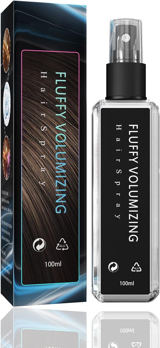 Fluffy Volumizing Hairspray - Strong Hold, Dry Gel Hairstyle Long Lasting & Fast Drying Shaping Spray Hair Gel for Men and Women