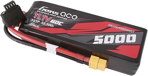 Miniatura 3 de Gens ace G-Tech 5000mAh 60C 11.1V 3S Batería Lipo de tamaño corto con enchufe XT60
