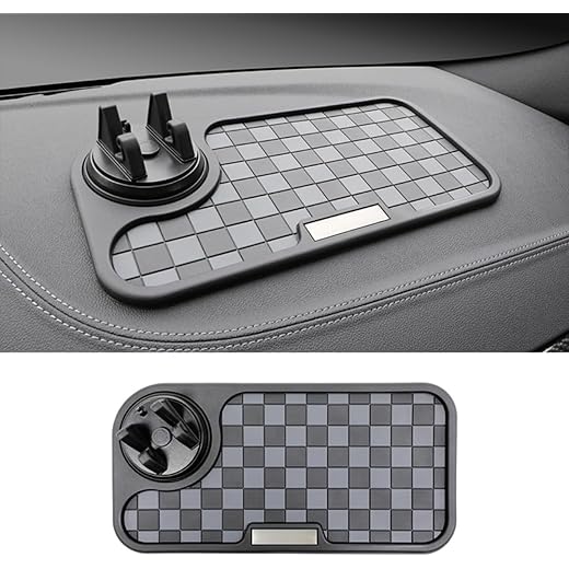 SARTE Anti-Slip Dashboard Mat Chess Design