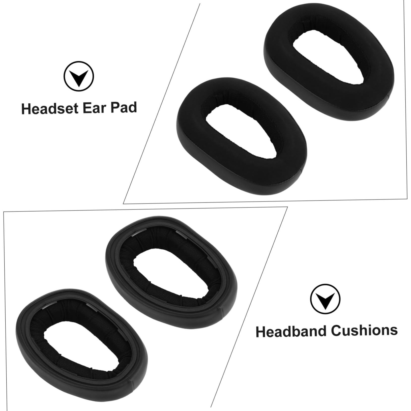 HOMSFOU 3paia Cuscinetti Auricolari Ricambio Per Earpads Per Isolamento e Comfort Ottimale Facile Installare