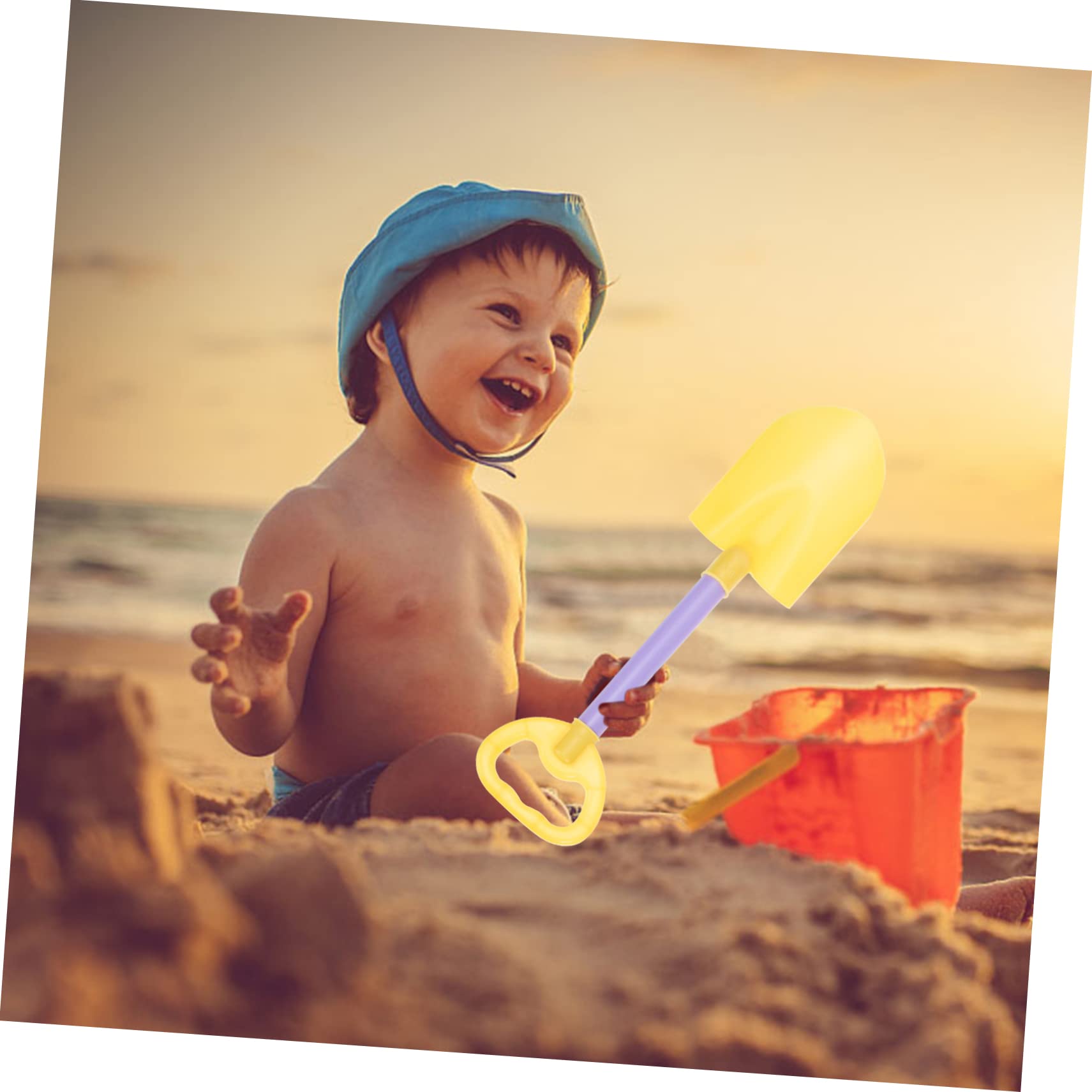 BESPORTBLE 8Pcs Adorable Beach Shovel Lightweight Portable Shovels for Fun Sand Play Accessories for Beach and Backyard Activities Captivate Random Color